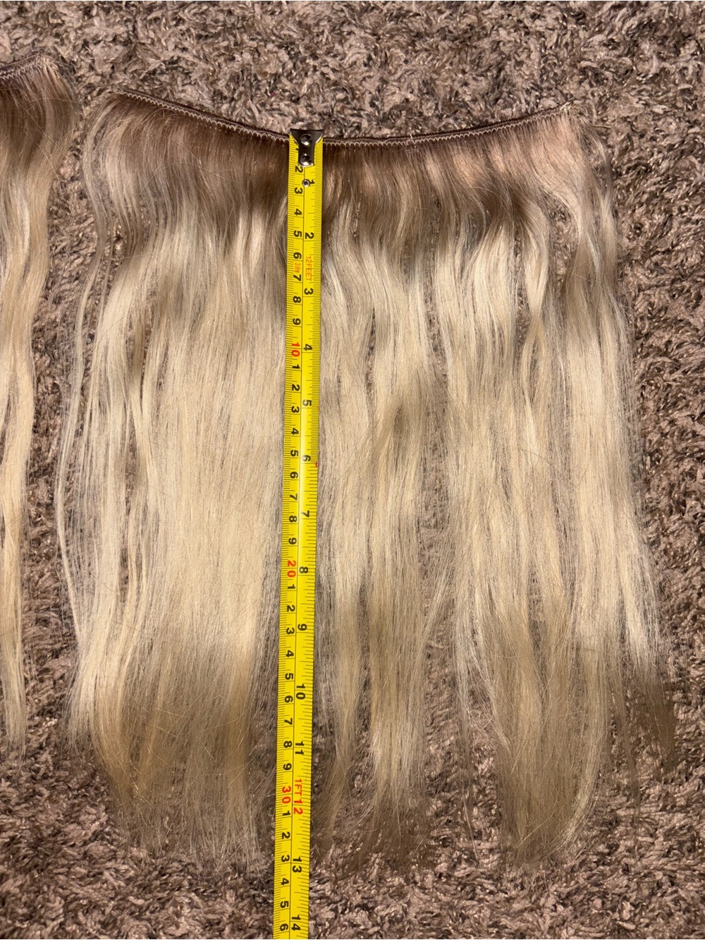 Bellami Rooted blonde Sew-in Weft 14” inches